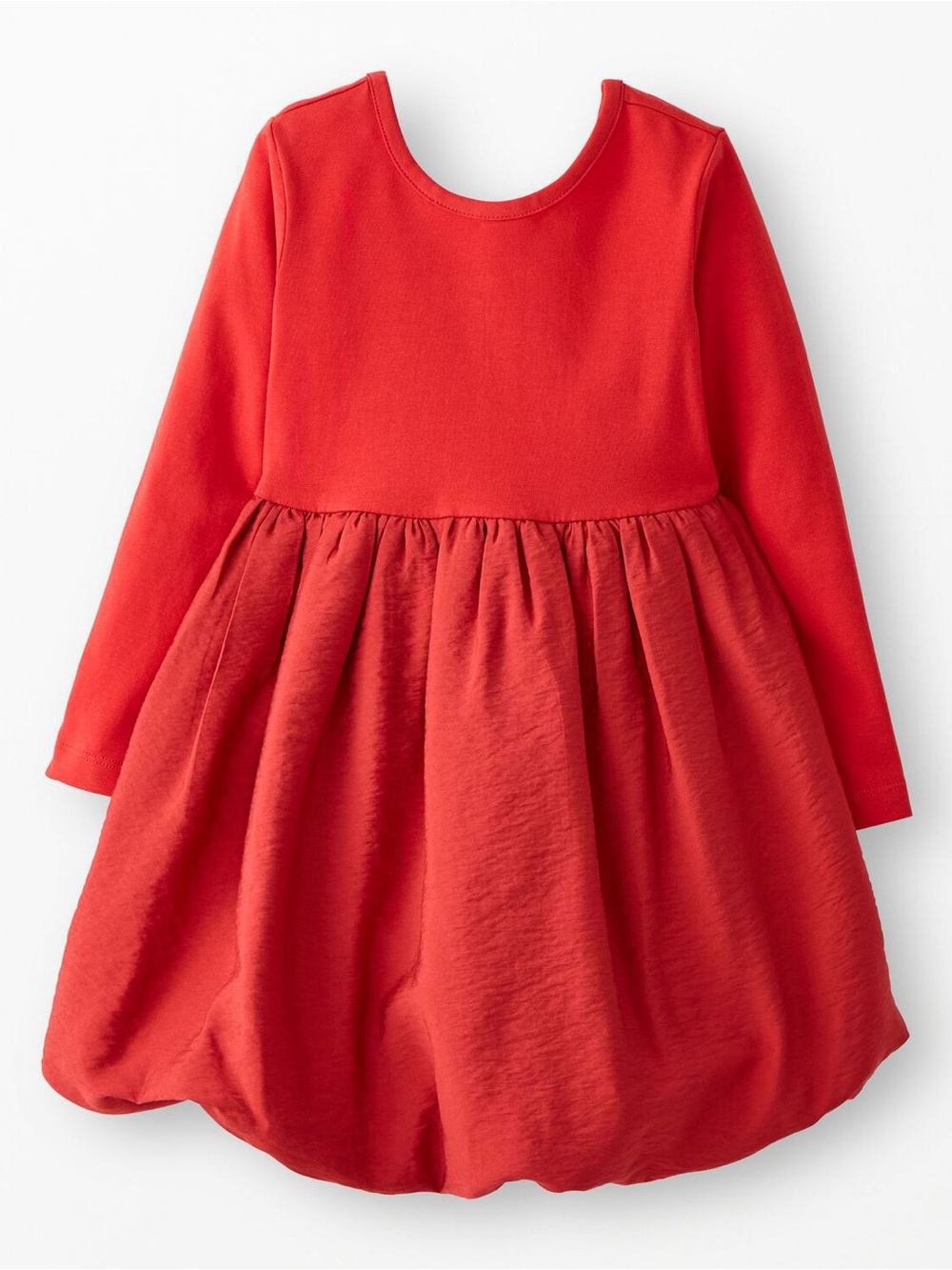 Hanna Andersson  Red Velour Soft Skater Dress Size 3 Pockets Holiday Red long sl